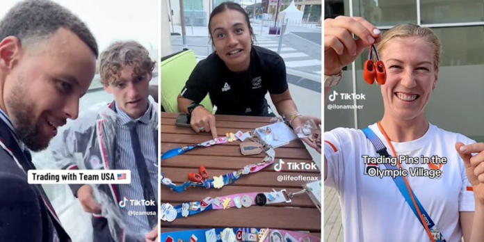 Olympians are trading pins as they celebrate the big games—here’s what the tradition is all about