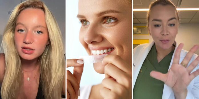 ‘The dentists are gatekeeping this’: Expert issues warning on viral whitening strips that ‘rebuild your teeth’