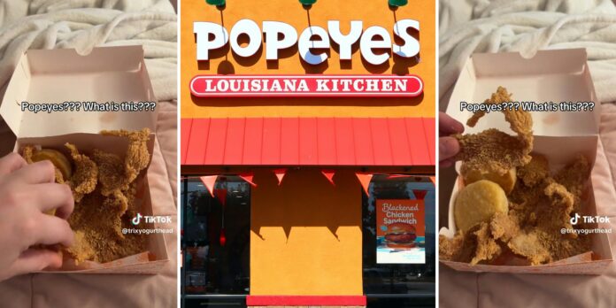 ‘It gave me the nastiest stomachache’: Popeyes customer orders chicken tenders. She can’t believe what she gets