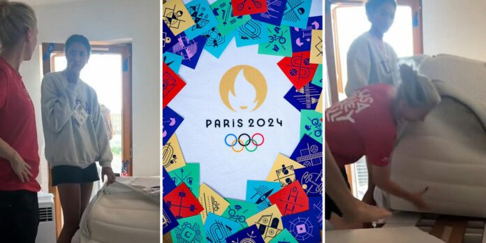 ‘It’s not a real mattress’: Olympians take beds apart, shocked at what they find