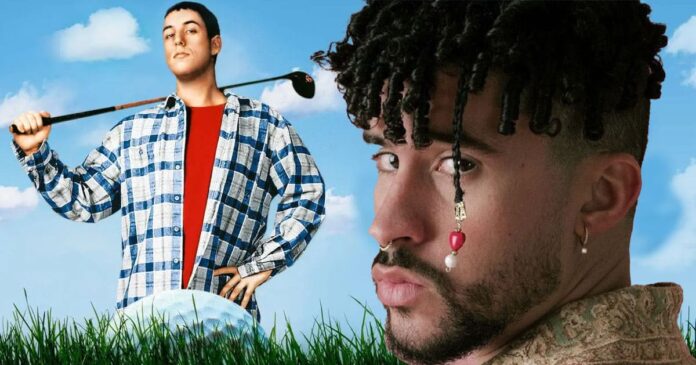 Bad Bunny joins Adam Sandler on the green for Happy Gilmore 2