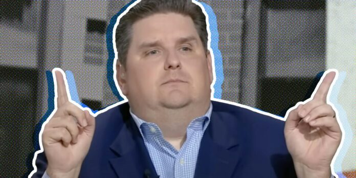 Brian Windhorst pointing his fingers