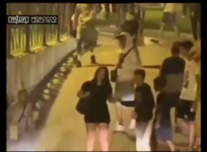 TEENAGERS VIDEO: Outrage as young Moroccan boys sexually assaulted tourist woman by lifting her dress up in Tangier, Morocco 2025