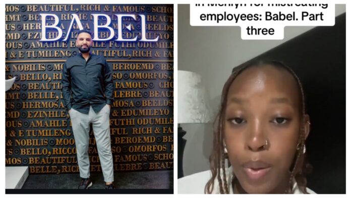 VIDEO: Omar Issmail is the man exploiting South African employees as he told people to report Molly Bave TikTok account after exposing ill treatment at Babel Menlyn