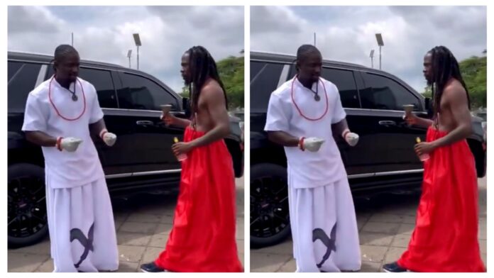 VIDEO: VDM arrived House Of Rep with juju man wearing red wrapper