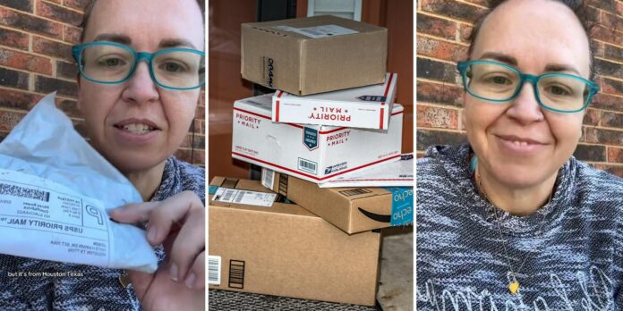 ‘A lot of things I ordered from Amazon have that’: Woman issues warning after receiving mystery package in her mailbox