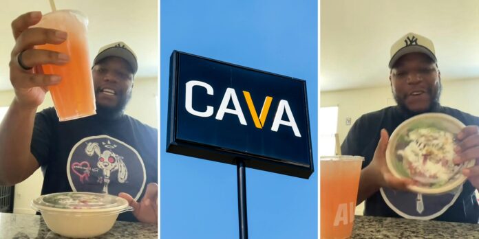 ‘Chipotle ain’t never do me like that’: Cava customer demands answers after opening his bowl