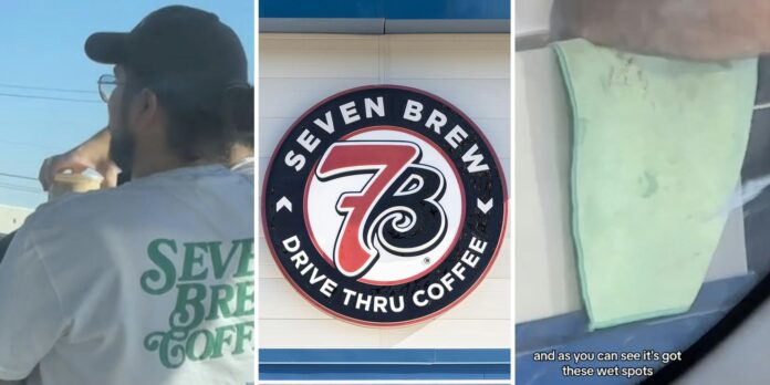 ‘He set it down for the next victim’: Woman warns to watch 7 Brew workers after catching worker doing this with drink-wiping rag