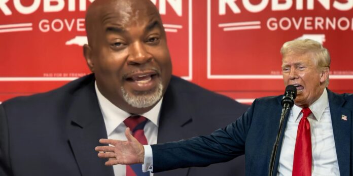 ‘He’s outstanding’: Trump’s enthusiastic praise for Mark Robinson recirculates after candidate’s ‘Black Nazi’ brag revealed