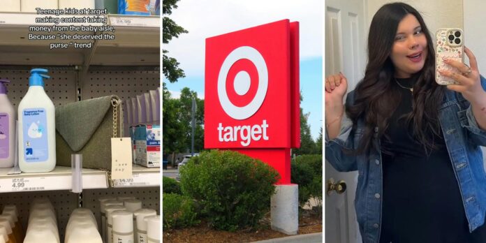 ‘I am literally so disgusted’: Target shopper catches teenagers raiding baby products amid the ‘She deserved the purse’ trend