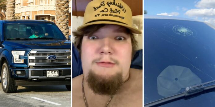 ‘I had THE EXACT SAME THING HAPPEN’: Ford F-150 driver doesn’t understand why his windshield cracked. Then he opens the cabin