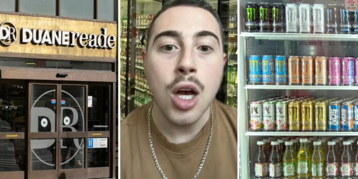 ‘Then you’re waiting for 10 minutes’: Duane Reade shopper tries to buy an energy drink. Then he sees the fridge’s door handle