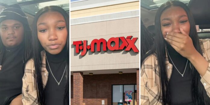 ‘They’re literally radioing each other’: T.J. Maxx customer goes shopping for purses. Why did she leave in tears?