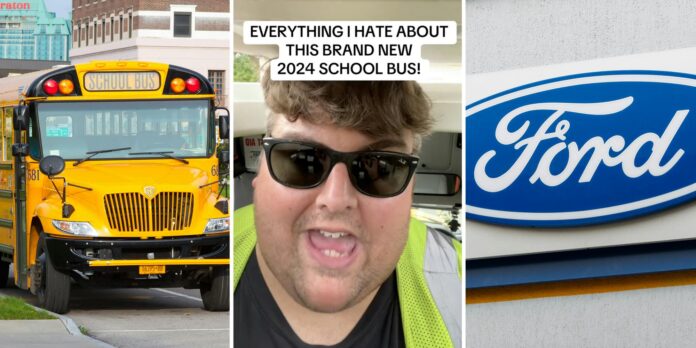 ‘This is unacceptable build quality’: School bus driver shows what he ‘hates’ about the new 2024 school buses made by Ford