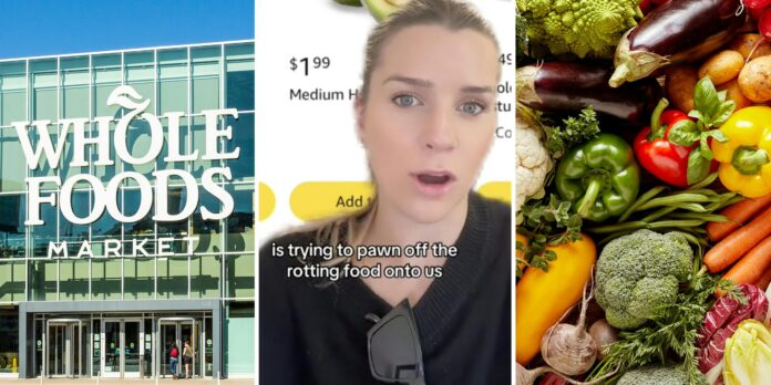 ‘You’re paying more than average‘: Whole Foods customer speculates rotten food gets pawned off on pick-up, delivery customers