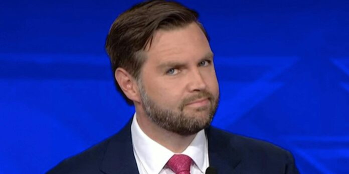 JD Vance looking at the camera is a 4th wall meme