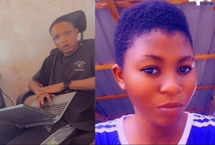 YAHOO VIDEO: Dead bodies of two people, Kwabena Osei, popular scammer and his girlfriend, Princess Anarley Ahiatey, burnt to death in Kasoa Akweley Adom estate over not sharing money of GHS 190,000 to partner