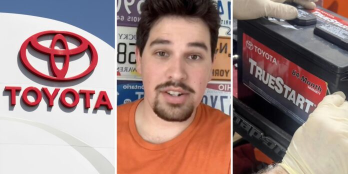 ‘I don’t care what anyone says. They are the best batteries hand down’: Man discovers Toyota car batteries are something different entirely when he peels the label